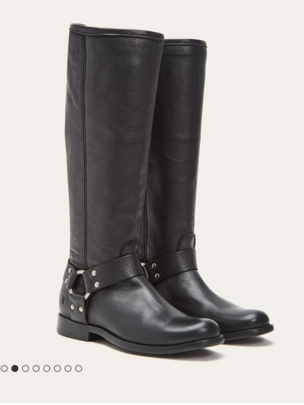 FRYE PHILLIP HARNESS TALL woman’s size 8 black